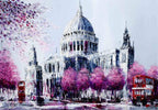 Blossoms of St. Paul's - Original - SOLD by artist Simon Wright - Wyecliffe Galleries