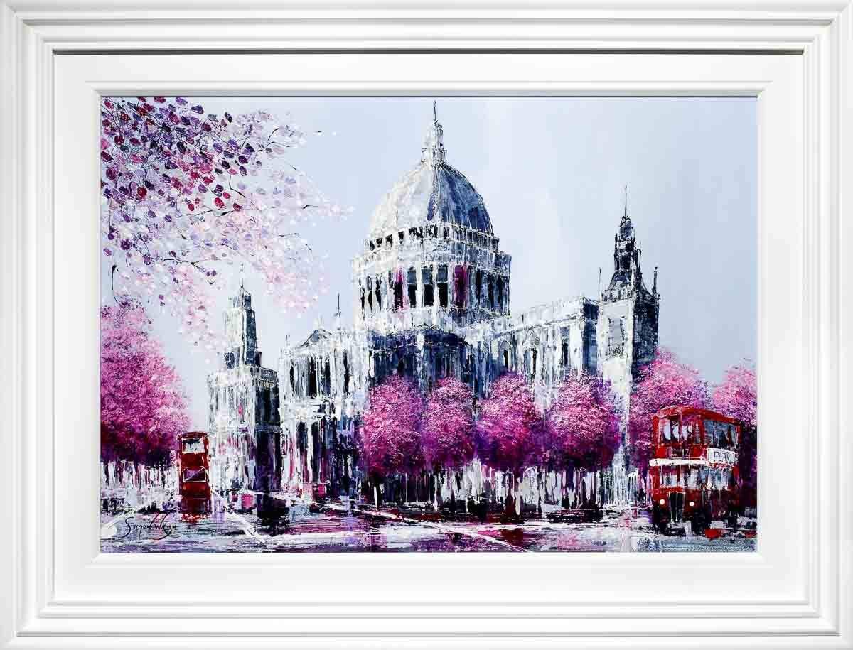 Blossoms of St. Paul's - Original - SOLD by artist Simon Wright - Wyecliffe Galleries