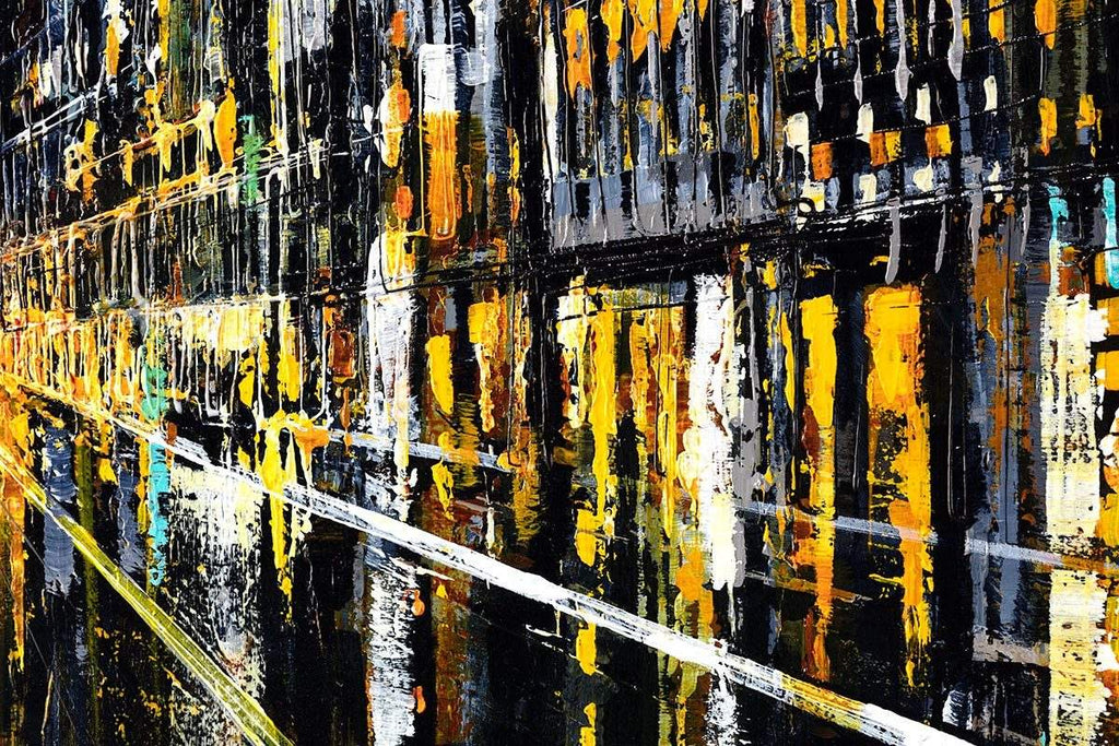 Bright Lights Big City - Original - SOLD by artist Simon Wright - Wyecliffe Galleries