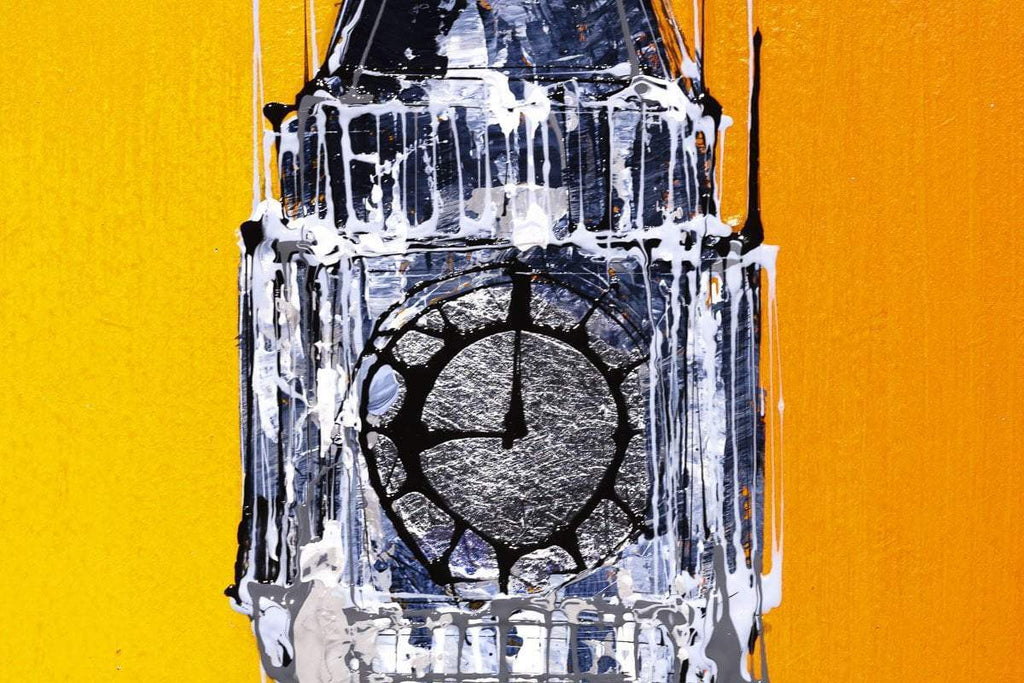 Burnt Skies Over Westminster - Original - SOLD by artist Simon Wright - Wyecliffe Galleries