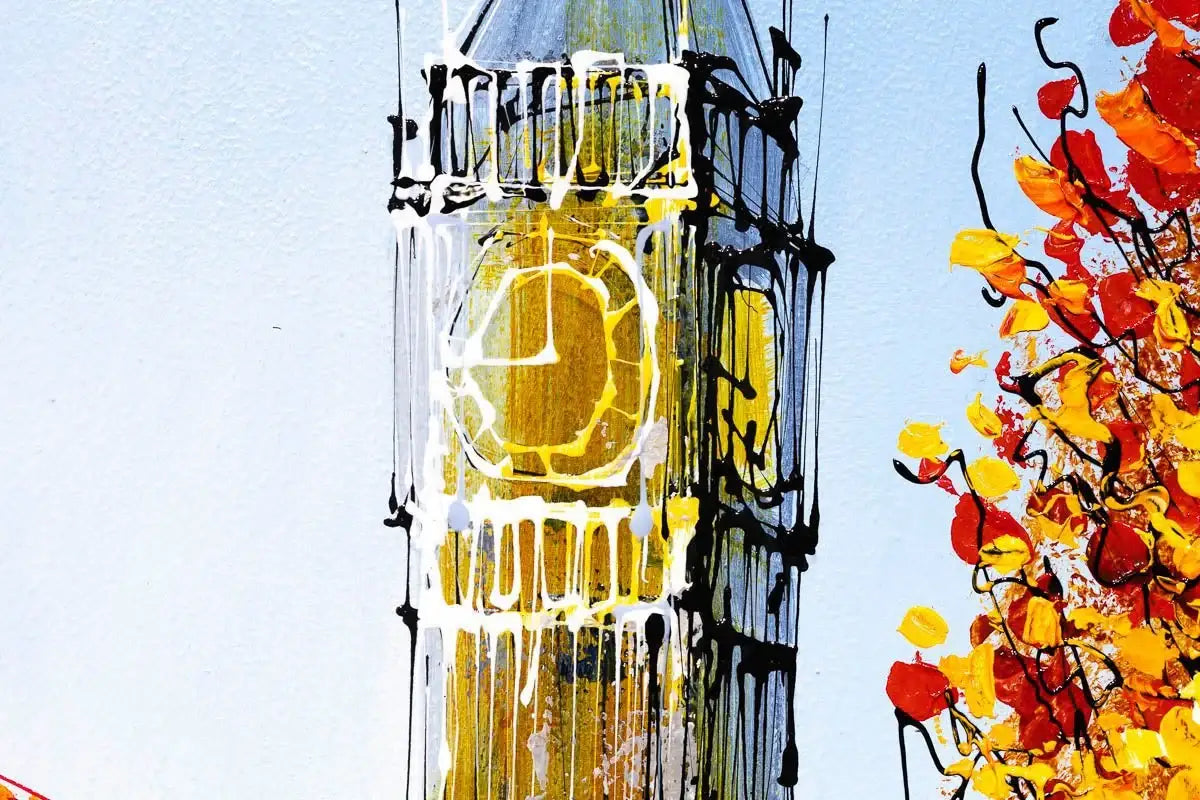 Bus Ride to London - Original - SOLD by artist Simon Wright - Wyecliffe Galleries