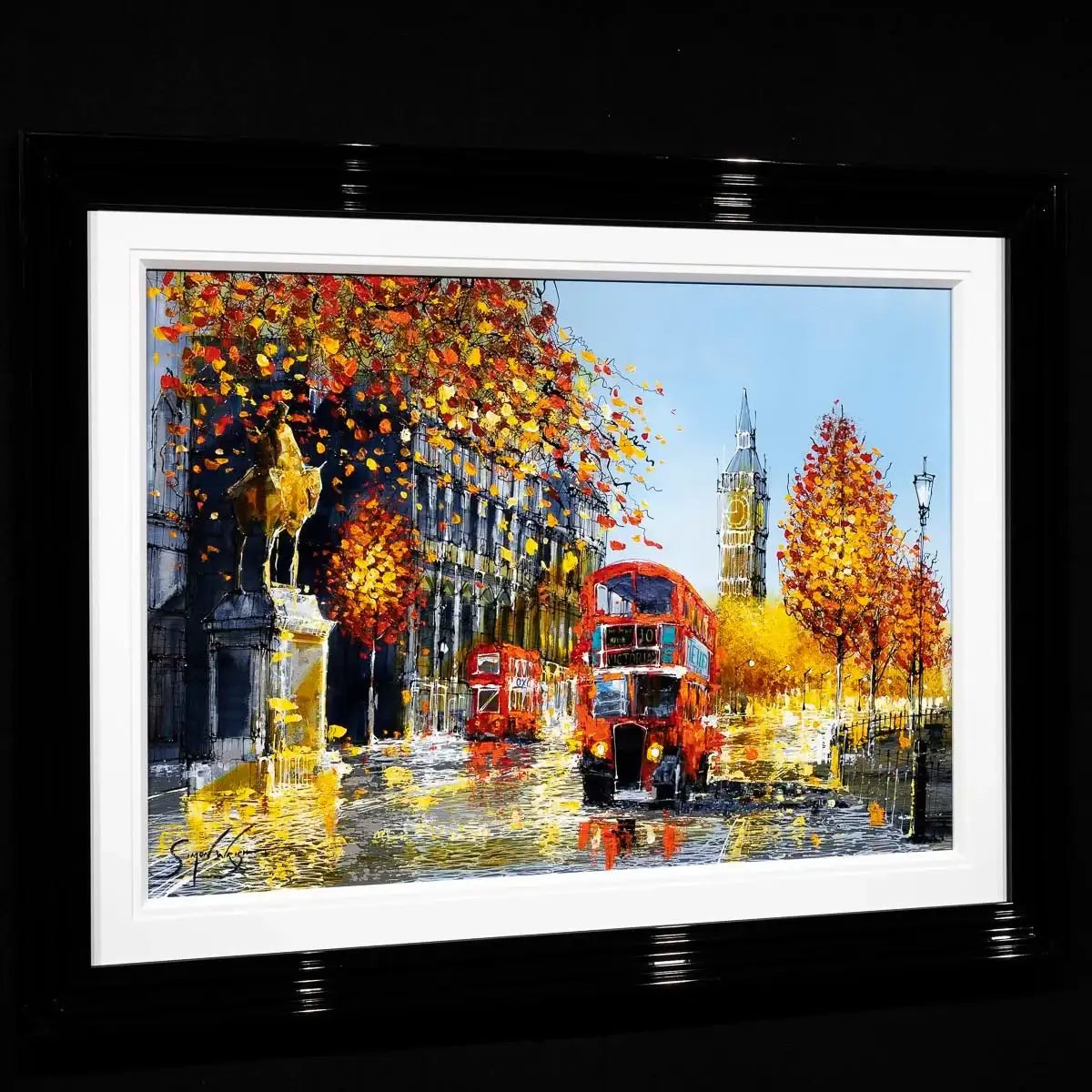 Bus Ride to London - Original - SOLD by artist Simon Wright - Wyecliffe Galleries