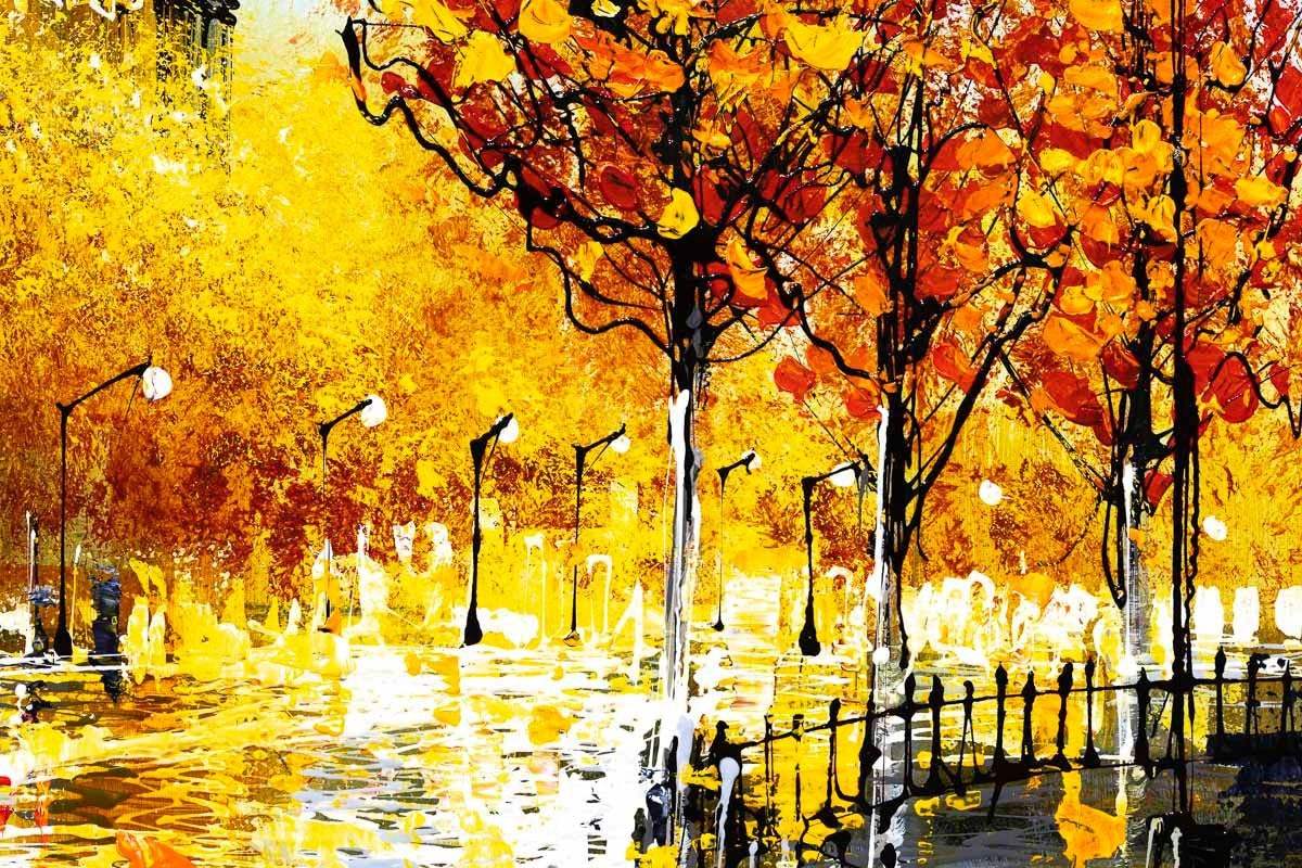 Bus Ride to London - Original - SOLD by artist Simon Wright - Wyecliffe Galleries