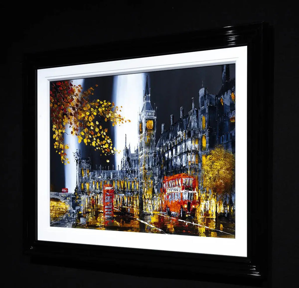 Bustling City - Original - SOLD by artist Simon Wright - Wyecliffe Galleries