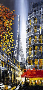 Cafe Rouge - Original - SOLD by artist Simon Wright - Wyecliffe Galleries