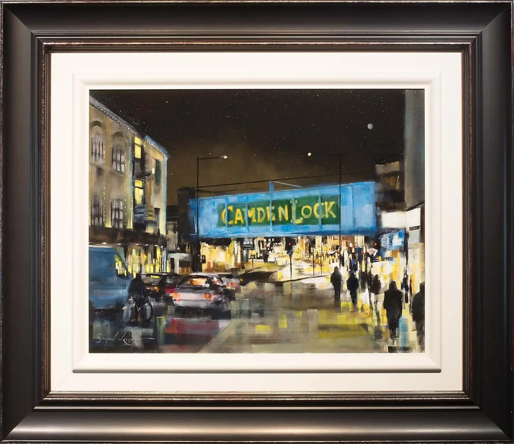 Camden Lock - SOLD by artist Simon Wright - Wyecliffe Galleries