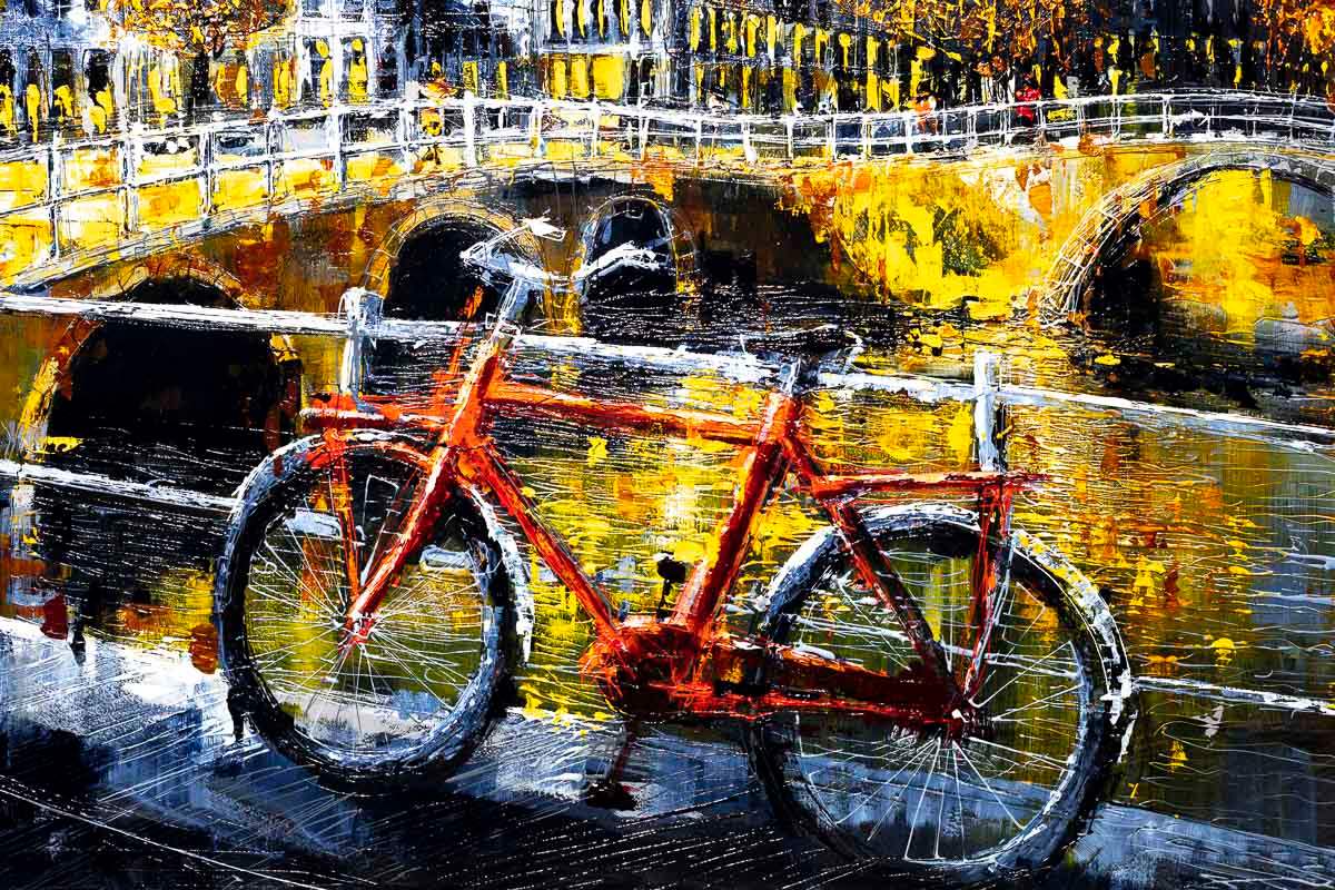 Canal Side - Original by artist Simon Wright - Wyecliffe Galleries