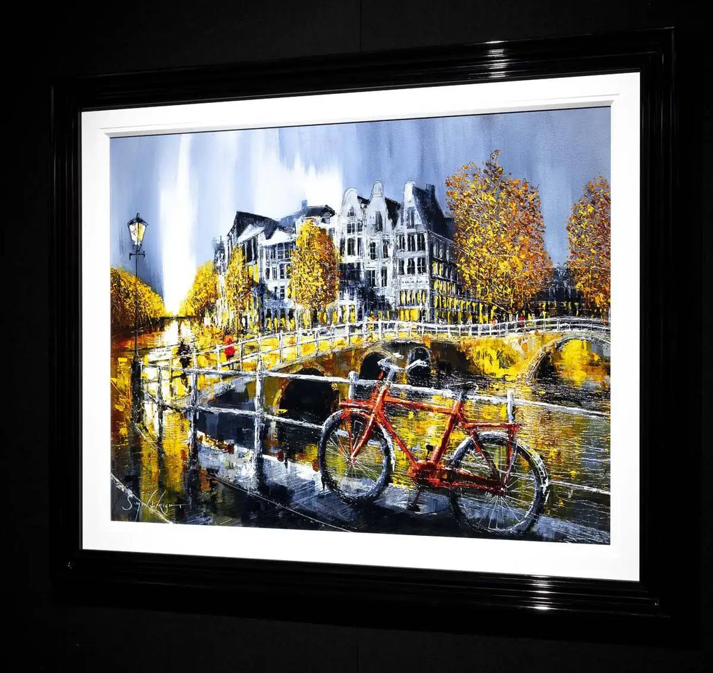 Canal Side - Original by artist Simon Wright - Wyecliffe Galleries