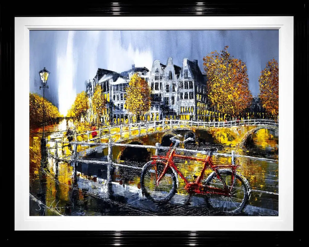 Canal Side - Original by artist Simon Wright - Wyecliffe Galleries