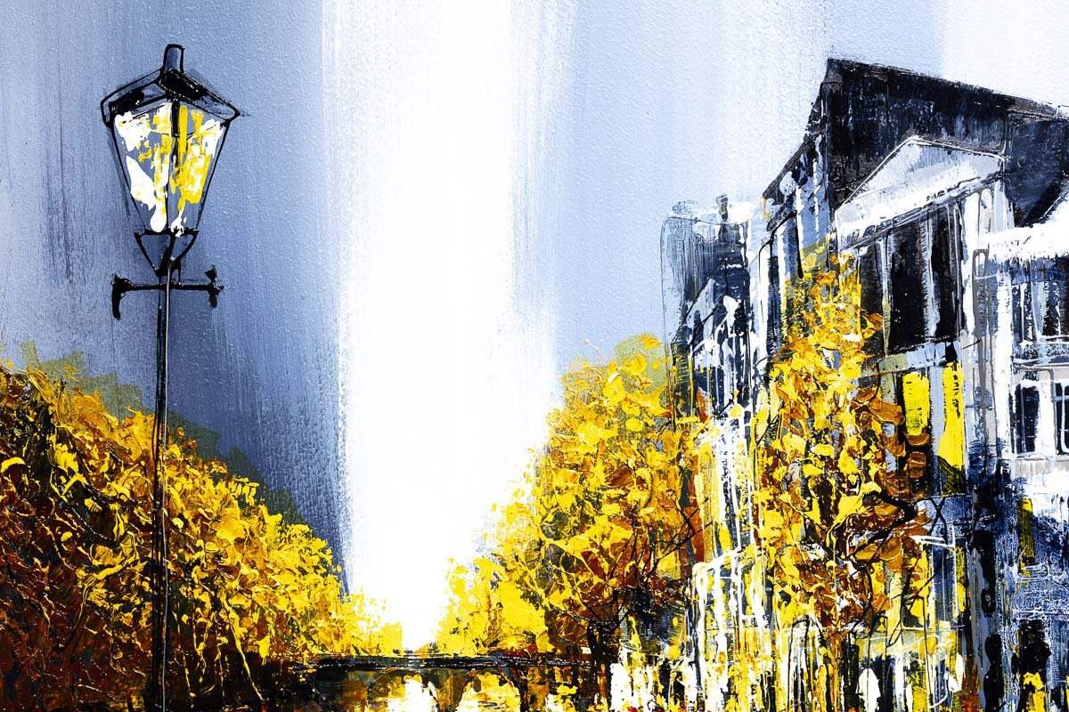 Canal Side - Original by artist Simon Wright - Wyecliffe Galleries