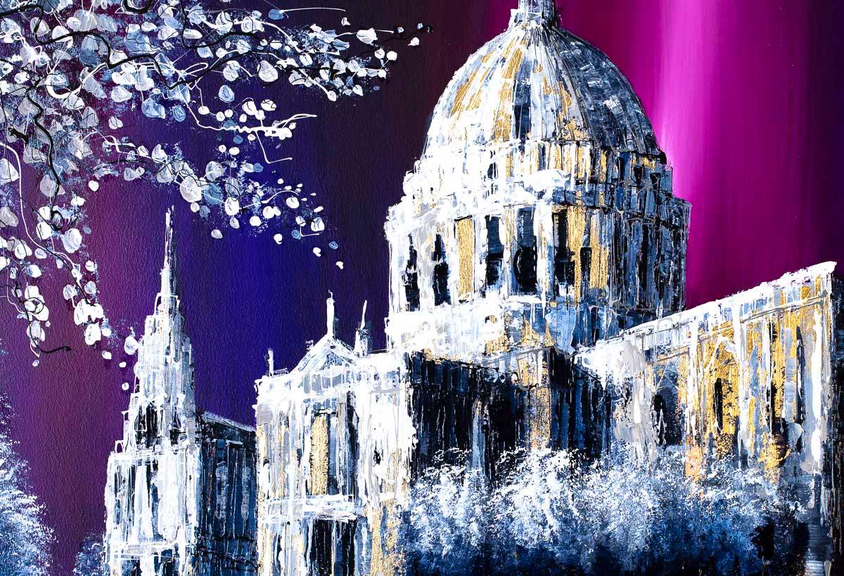 Cathedral City - Original - SOLD by artist Simon Wright - Wyecliffe Galleries