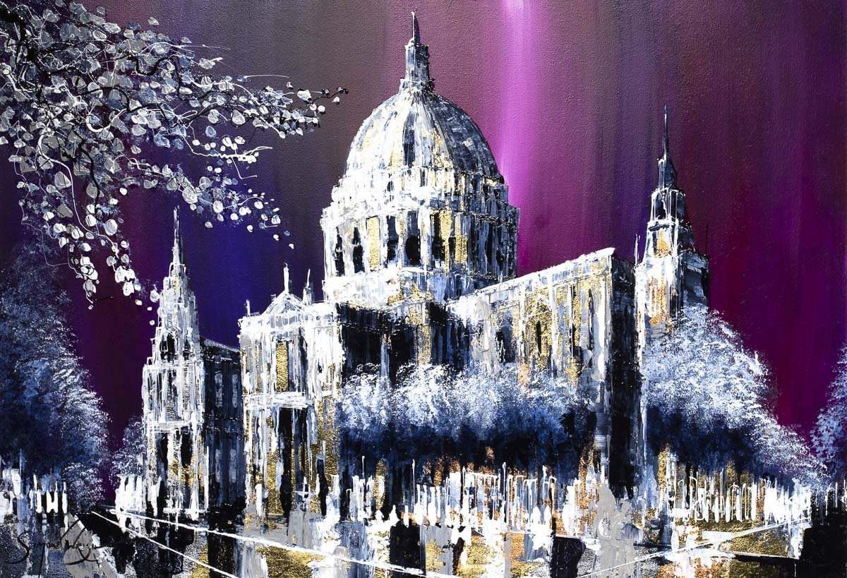 Cathedral City - Original - SOLD by artist Simon Wright - Wyecliffe Galleries
