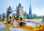 City Connections - Original - SOLD by artist Simon Wright - Wyecliffe Galleries