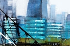City Connections - Original - SOLD by artist Simon Wright - Wyecliffe Galleries
