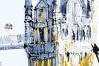 City Connections - Original - SOLD by artist Simon Wright - Wyecliffe Galleries