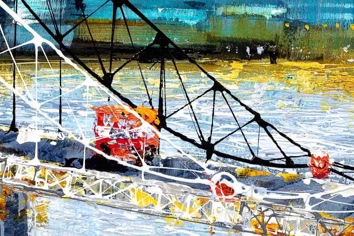 City Connections - Original - SOLD by artist Simon Wright - Wyecliffe Galleries