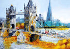 City Connections - Original - SOLD by artist Simon Wright - Wyecliffe Galleries