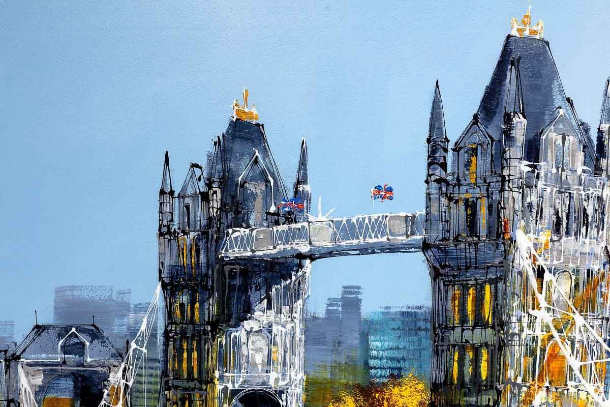 City Connections - Original - SOLD by artist Simon Wright - Wyecliffe Galleries