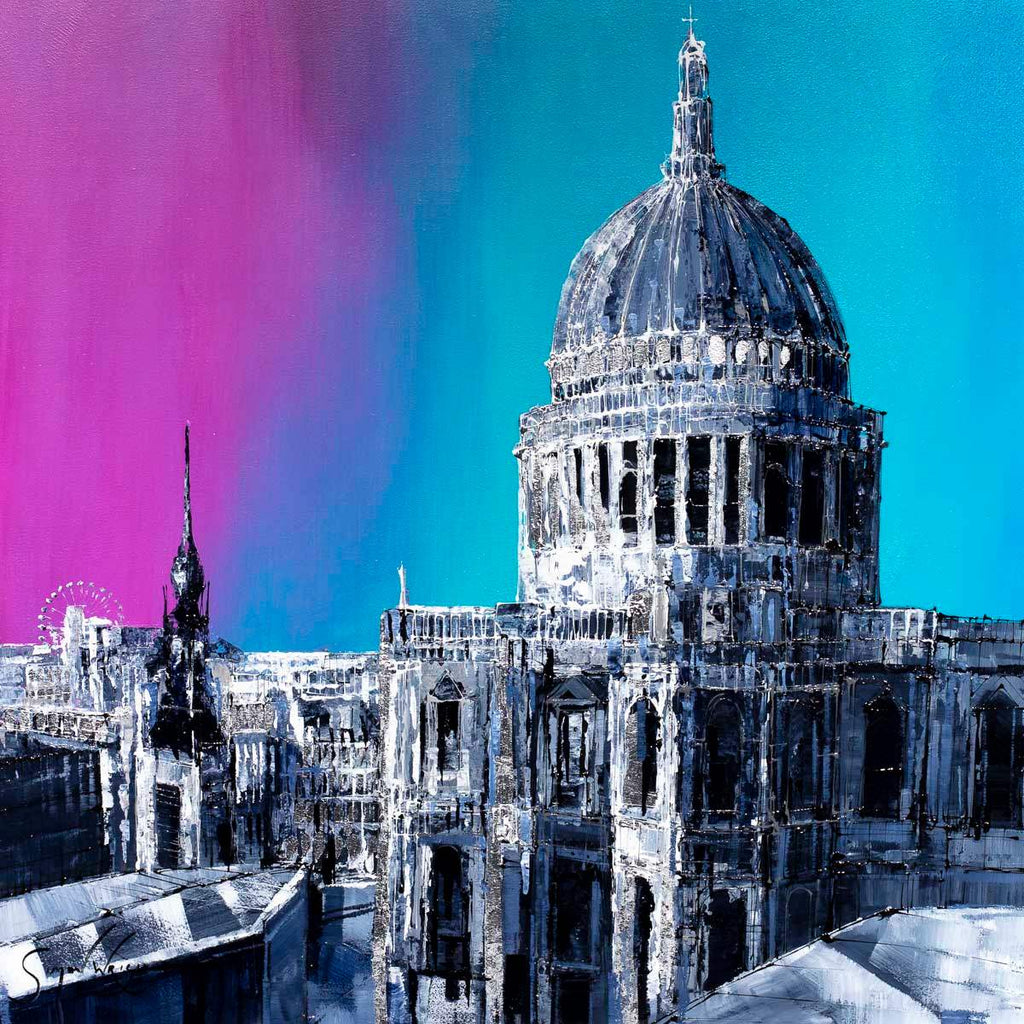 City Hues - Original - SOLD by artist Simon Wright - Wyecliffe Galleries