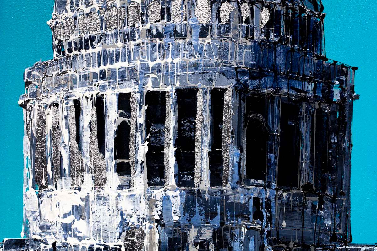 City Hues - Original - SOLD by artist Simon Wright - Wyecliffe Galleries