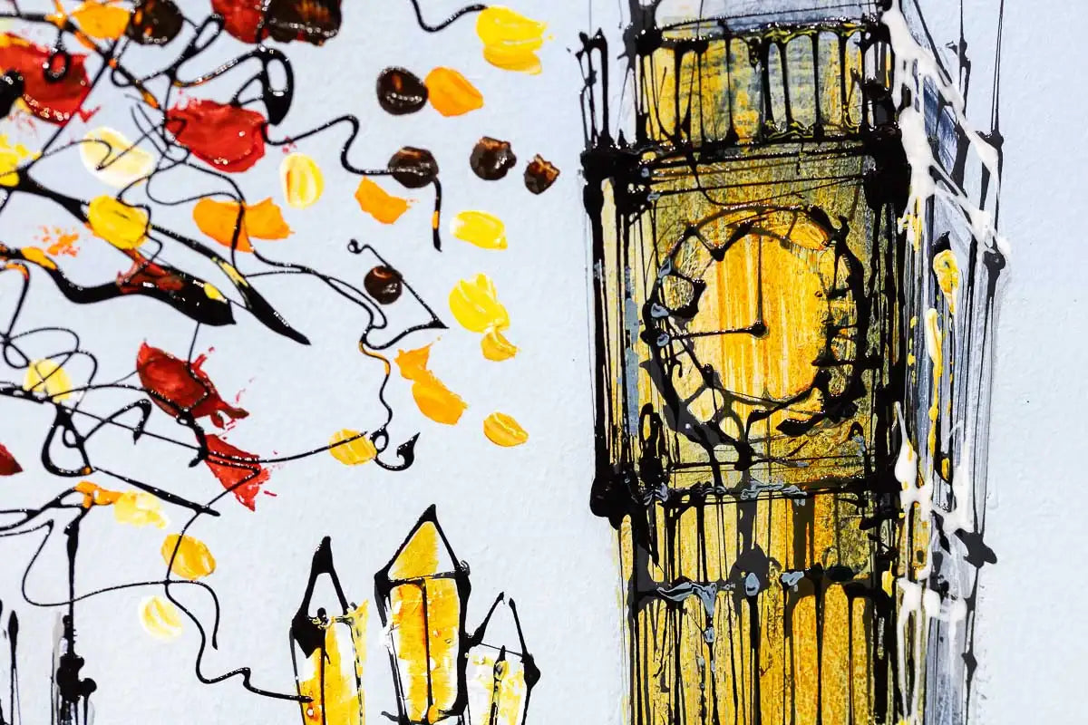 City Life - Original - SOLD by artist Simon Wright - Wyecliffe Galleries