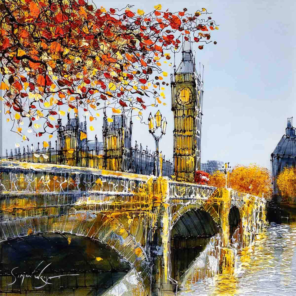 City Life - Original - SOLD by artist Simon Wright - Wyecliffe Galleries