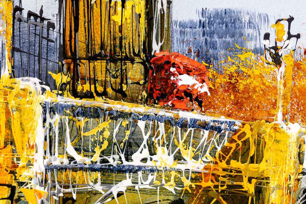 City Life - Original - SOLD by artist Simon Wright - Wyecliffe Galleries