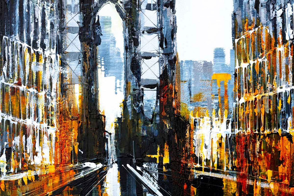 City Nights - Original - SOLD by artist Simon Wright - Wyecliffe Galleries