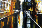 City Nights - Original - SOLD by artist Simon Wright - Wyecliffe Galleries