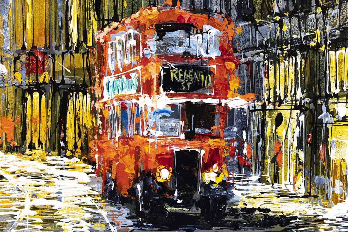 City Vibes - Original - SOLD by artist Simon Wright - Wyecliffe Galleries