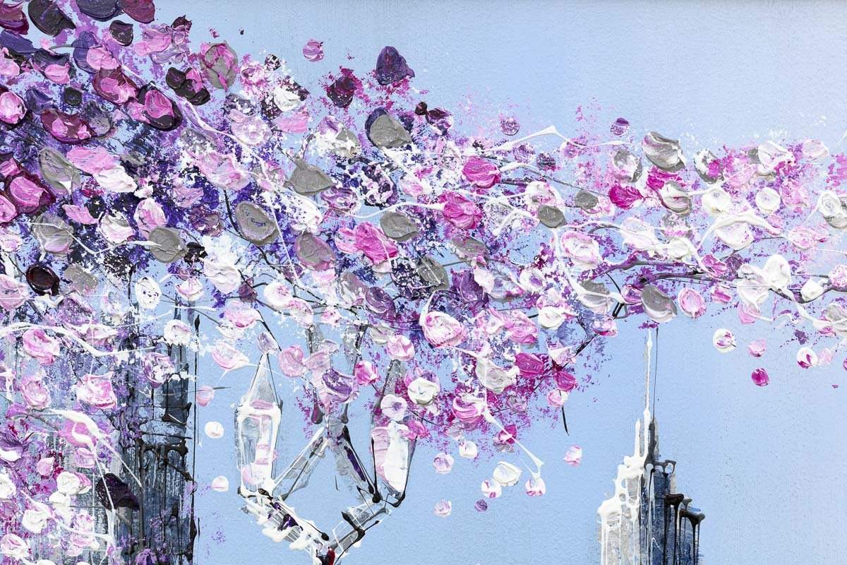 Cityside - Original - SOLD by artist Simon Wright - Wyecliffe Galleries