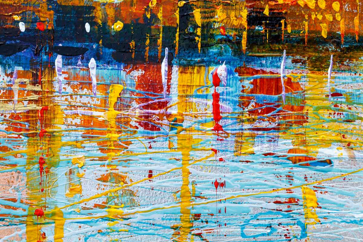 Clyde Arc Glow - Original - SOLD by artist Simon Wright - Wyecliffe Galleries