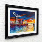 Clyde Arc Glow - Original - SOLD by artist Simon Wright - Wyecliffe Galleries