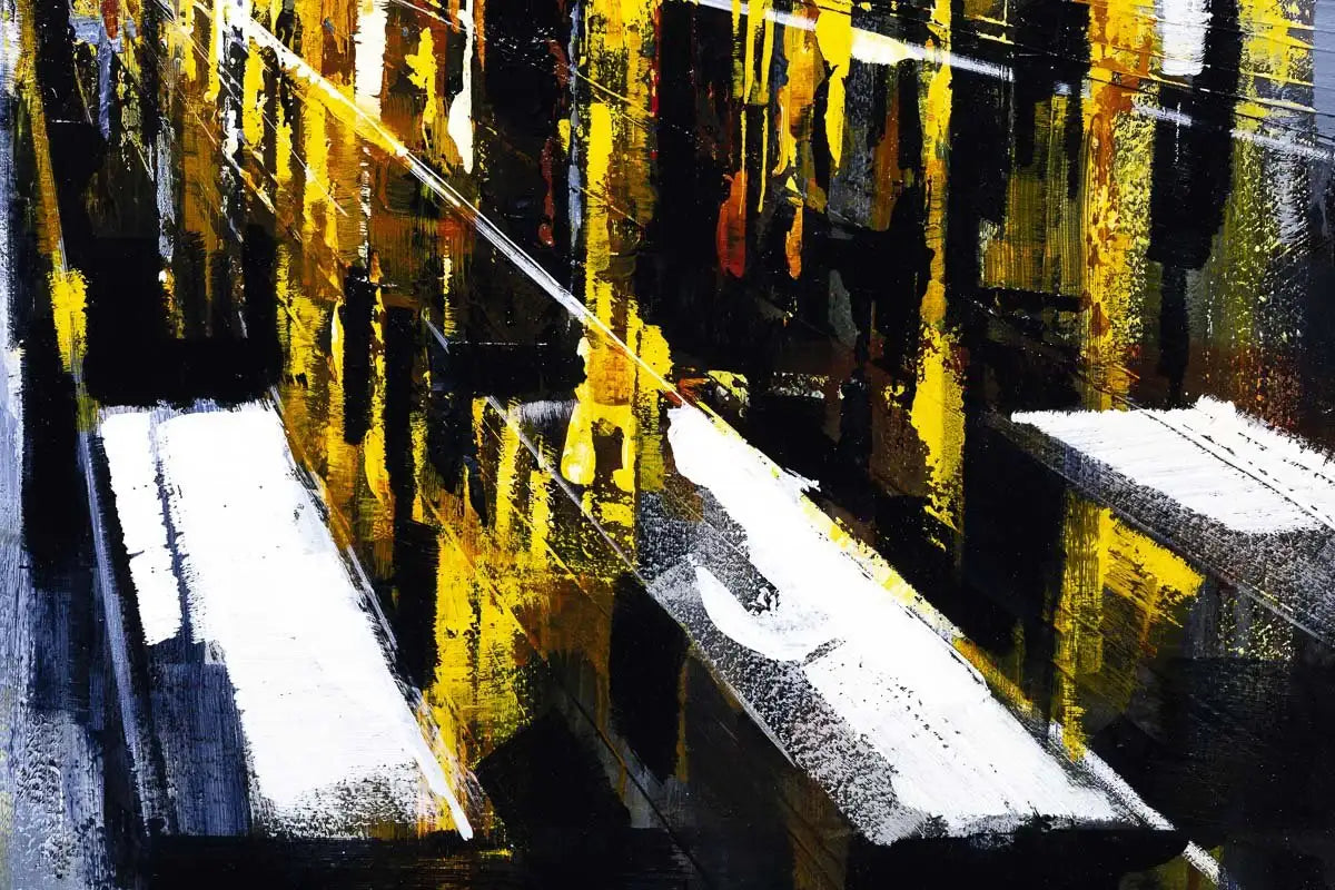 Crosswalk - Original - SOLD by artist Simon Wright - Wyecliffe Galleries