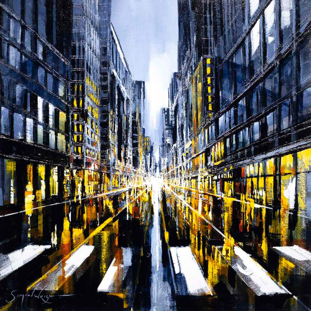 Crosswalk - Original - SOLD by artist Simon Wright - Wyecliffe Galleries