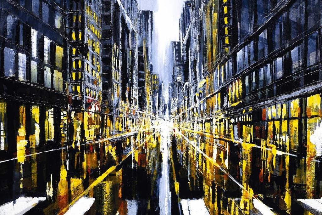 Crosswalk - Original - SOLD by artist Simon Wright - Wyecliffe Galleries