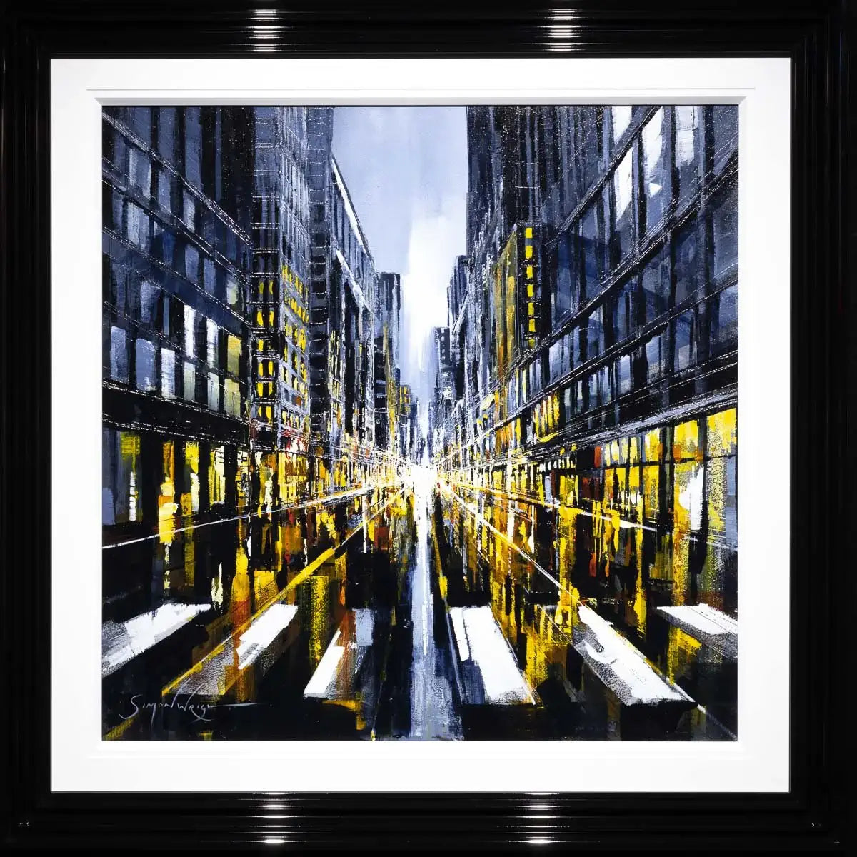 Crosswalk - Original - SOLD by artist Simon Wright - Wyecliffe Galleries