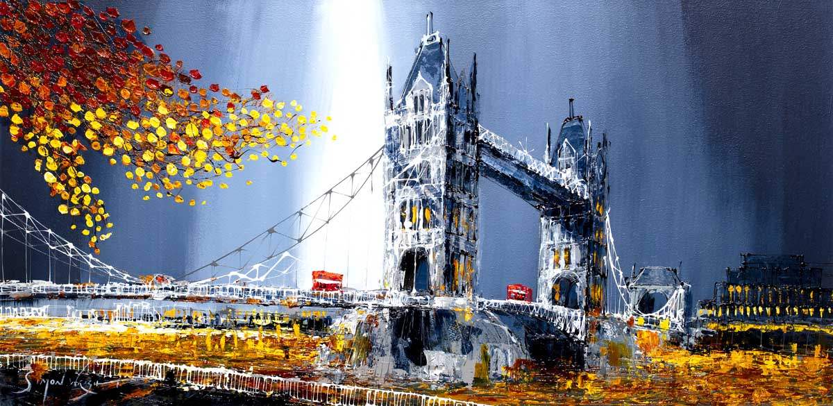 Dawn at Tower Bridge - Original - SOLD by artist Simon Wright - Wyecliffe Galleries