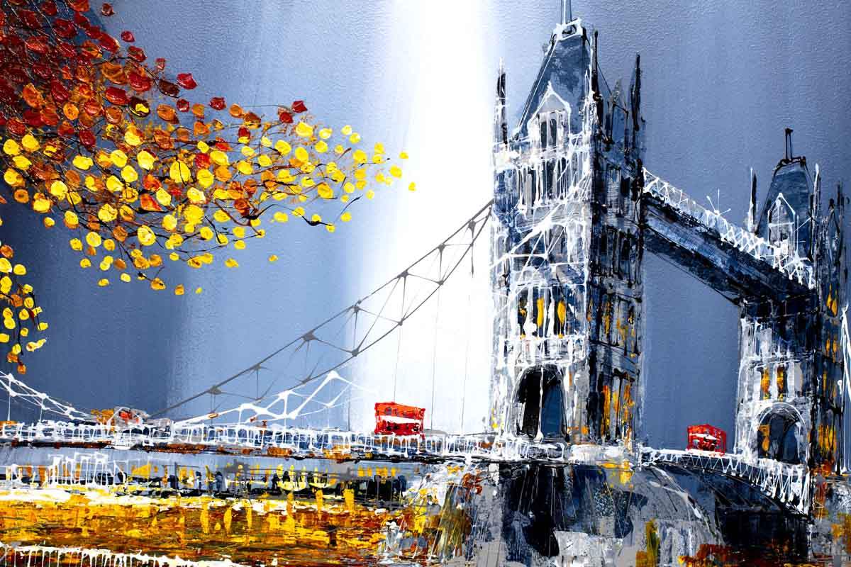 Dawn at Tower Bridge - Original - SOLD by artist Simon Wright - Wyecliffe Galleries