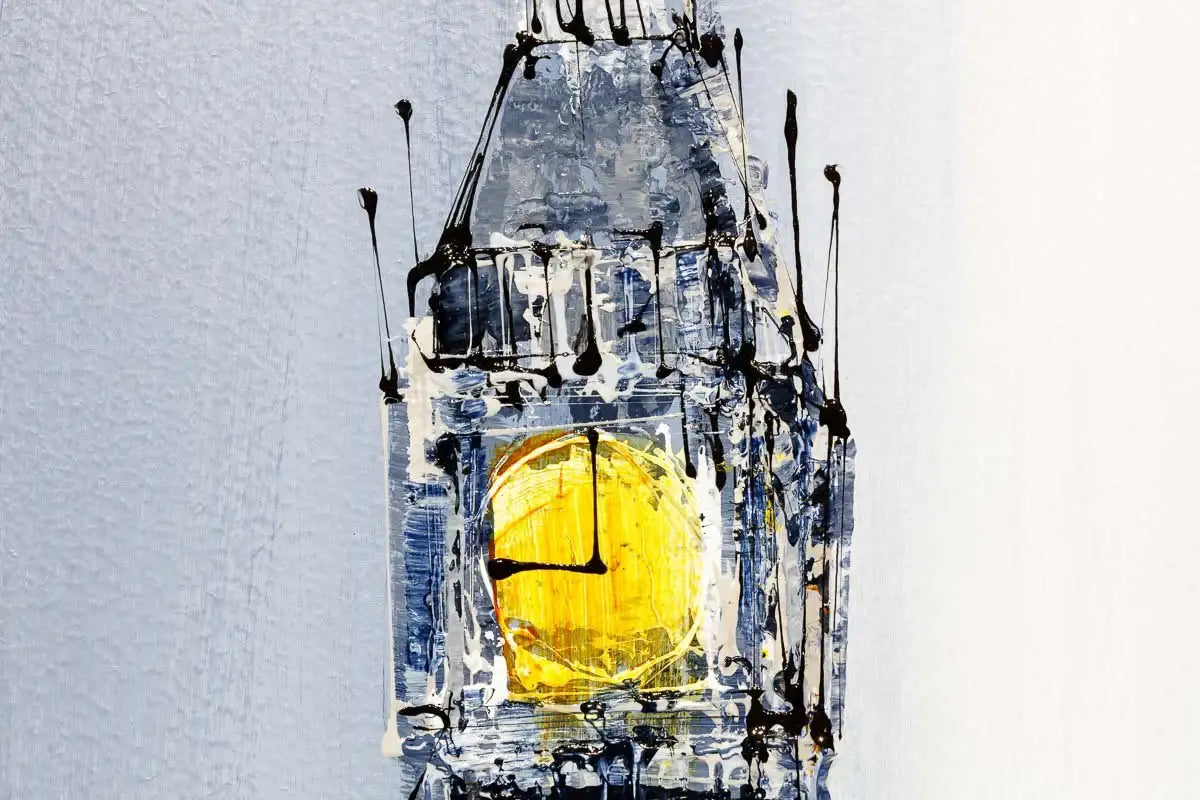 Double Deckers at Westminster - Original - SOLD by artist Simon Wright - Wyecliffe Galleries