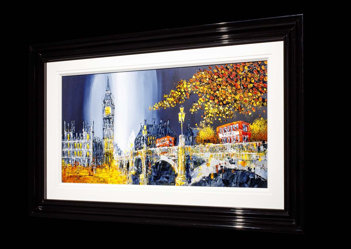 Double Deckers at Westminster - Original Simon Wright Framed