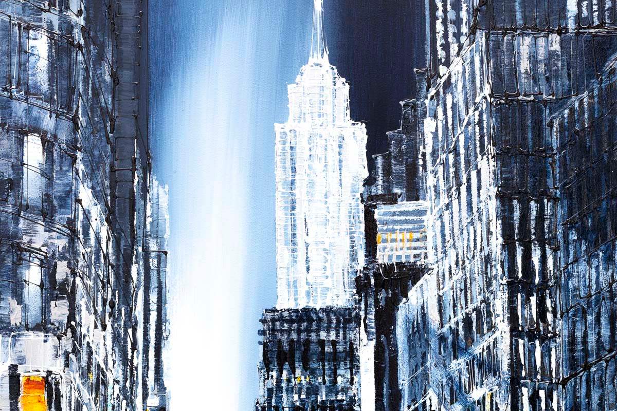 Empire State Building - Original - SOLD by artist Simon Wright - Wyecliffe Galleries