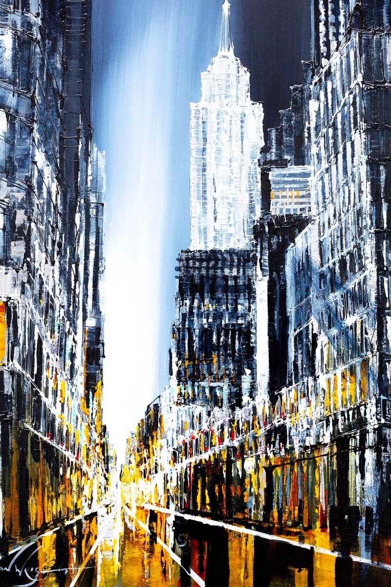 Empire State Building - Original - SOLD by artist Simon Wright - Wyecliffe Galleries