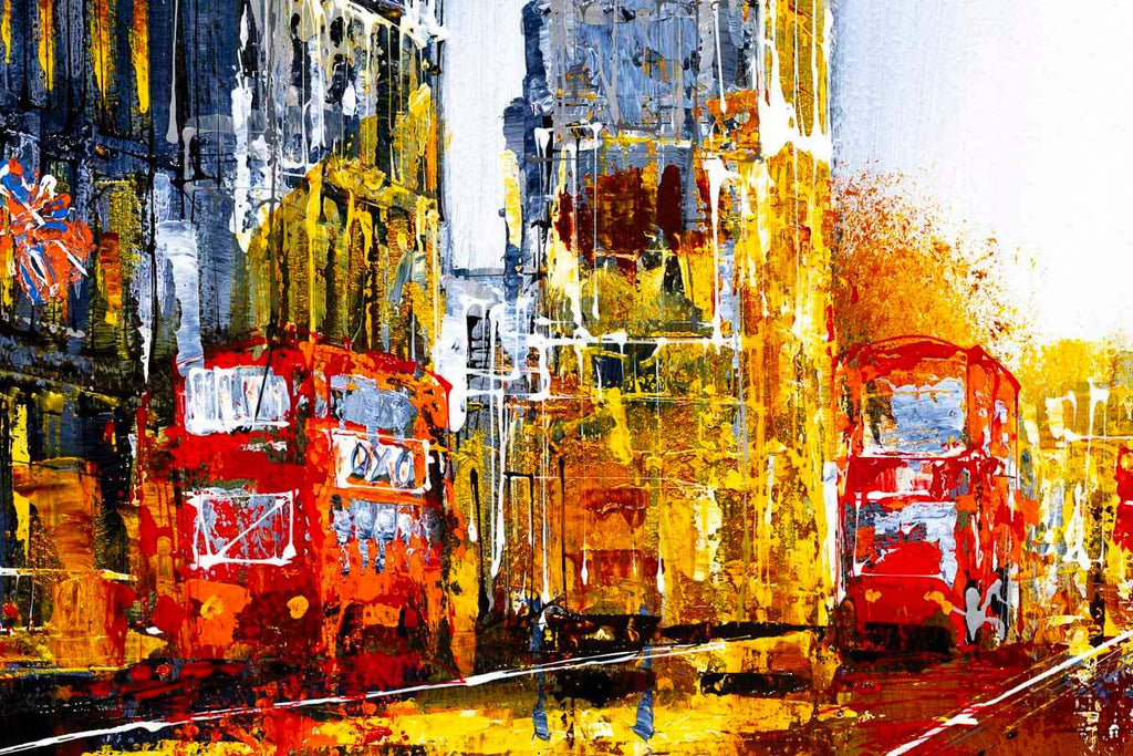 Evening London - Original - SOLD by artist Simon Wright - Wyecliffe Galleries