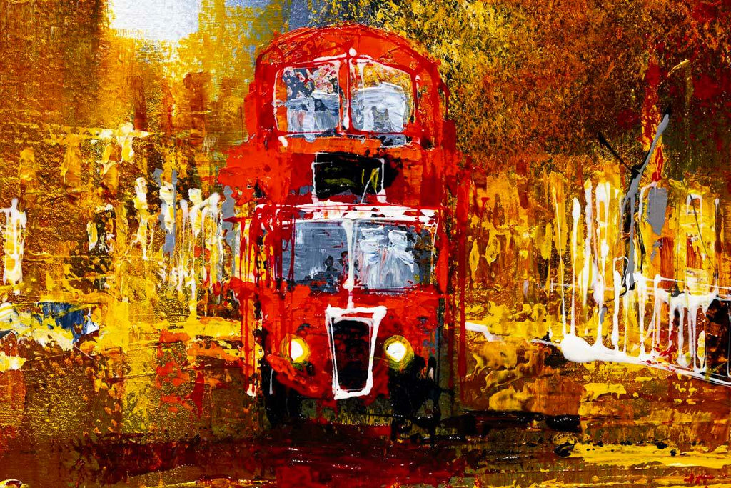 Evening London - Original - SOLD by artist Simon Wright - Wyecliffe Galleries