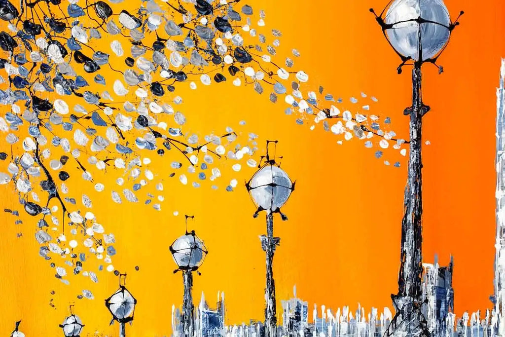 Fiery Skies - Original - SOLD by artist Simon Wright - Wyecliffe Galleries