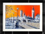 Fiery Skies - Original - SOLD by artist Simon Wright - Wyecliffe Galleries