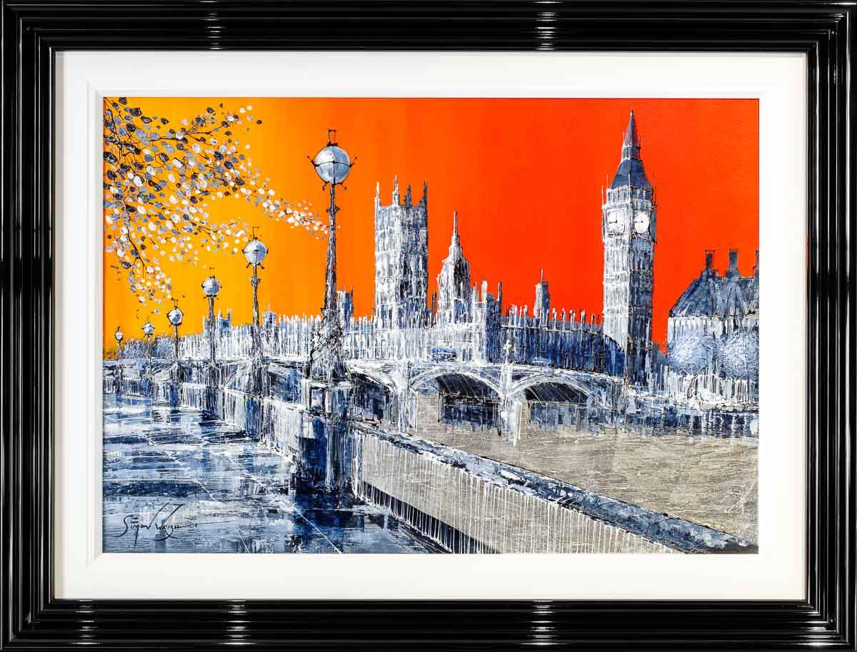 Fiery Skies - Original - SOLD by artist Simon Wright - Wyecliffe Galleries