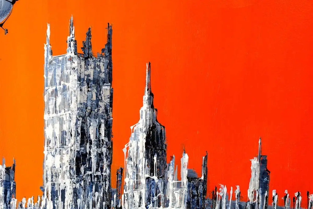 Fiery Skies - Original - SOLD by artist Simon Wright - Wyecliffe Galleries