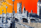 Fiery Skies - Original - SOLD by artist Simon Wright - Wyecliffe Galleries